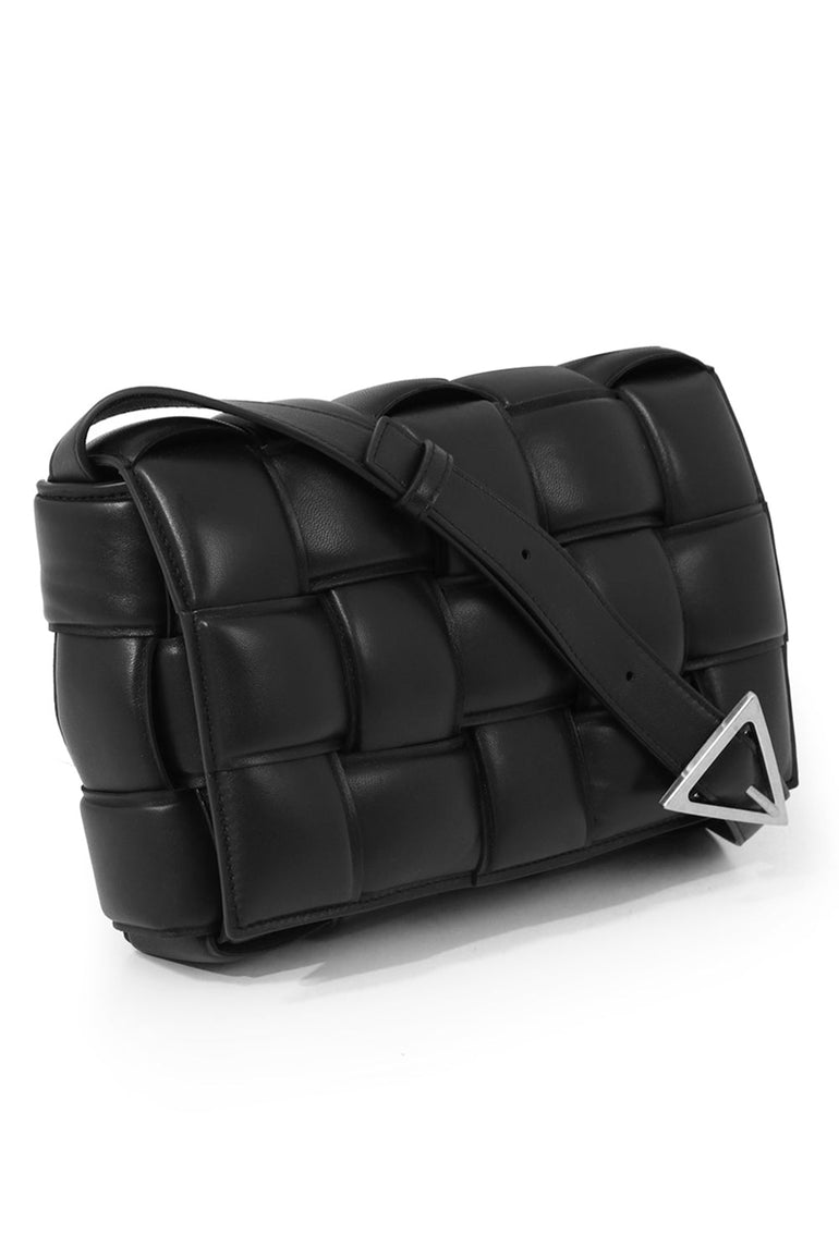 BOTTEGA VENETA BAGS BLACK PADDED CASSETTE BAG BLACK