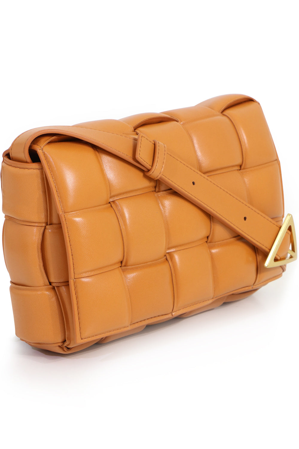BOTTEGA VENETA BAGS GOLD PADDED CASSETTE BAG CLAY