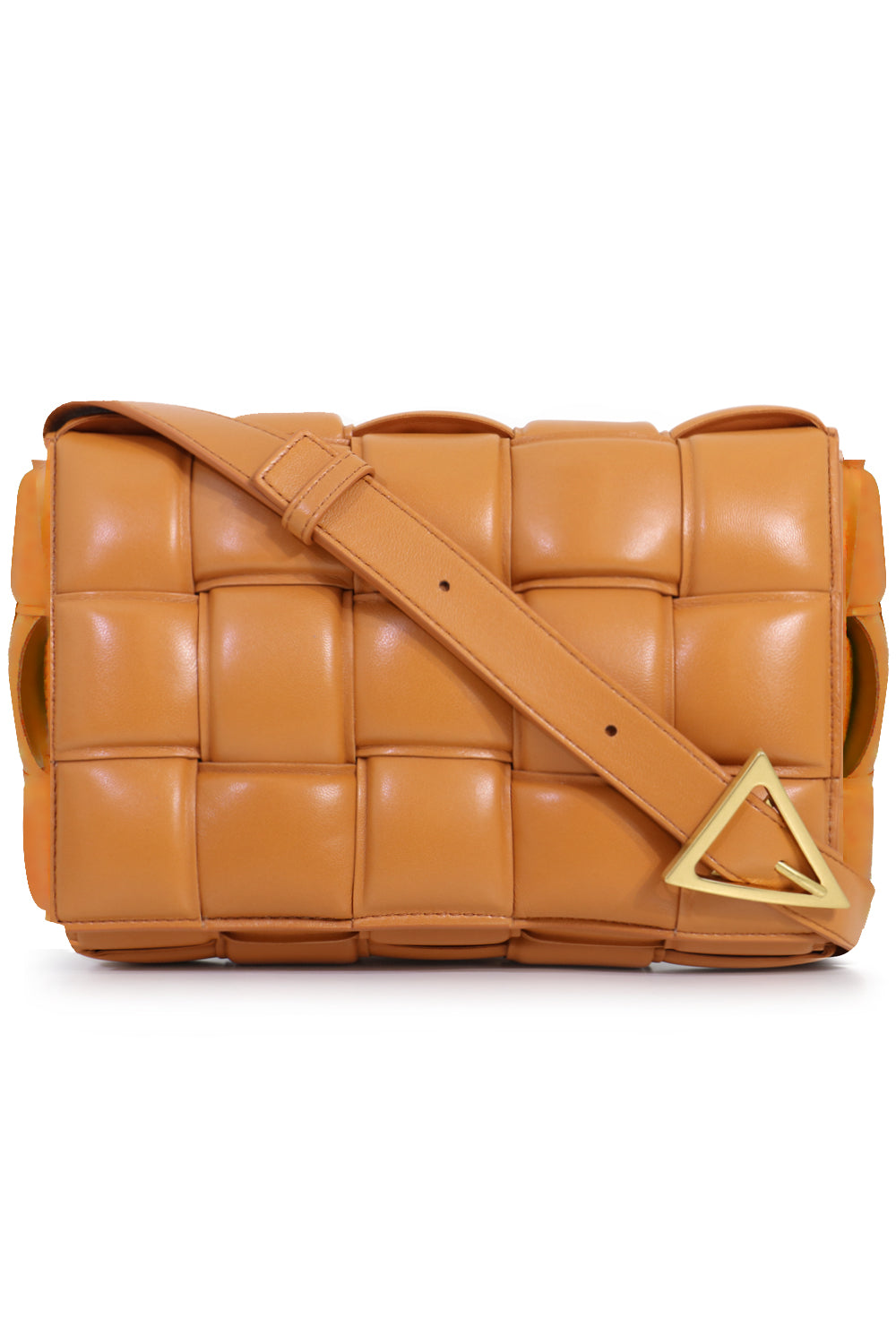 BOTTEGA VENETA BAGS GOLD PADDED CASSETTE BAG CLAY
