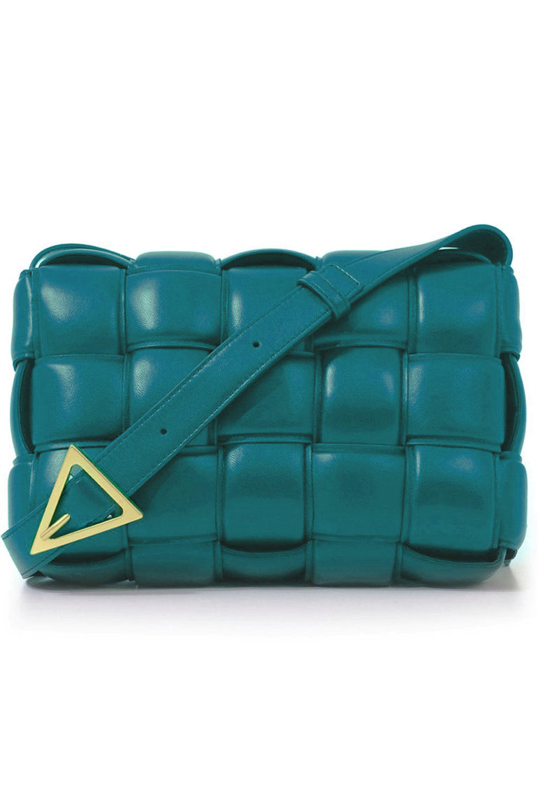 BOTTEGA VENETA BAGS GOLD PADDED CASSETTE BAG MALLARD