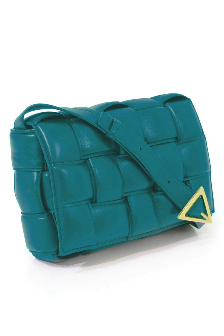 BOTTEGA VENETA BAGS GOLD PADDED CASSETTE BAG MALLARD