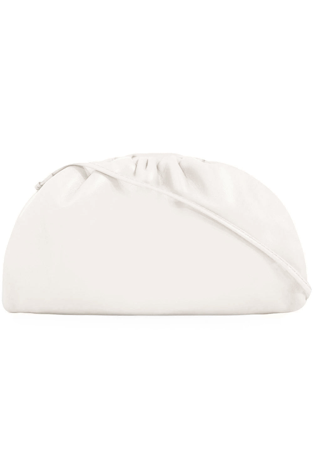 BOTTEGA VENETA BAGS WHITE POUCH 20 SMOOTH LEATHER | WHITE