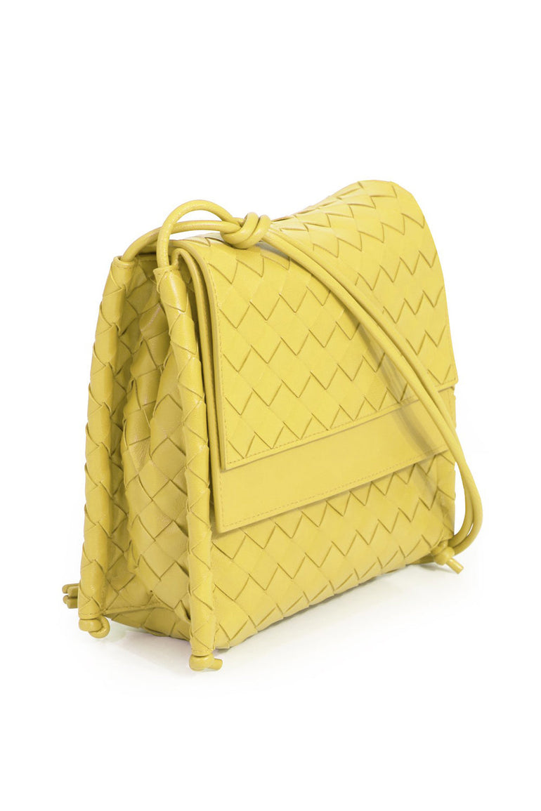 BOTTEGA VENETA BAGS BROWN SMALL BV FOLD BAG CORN