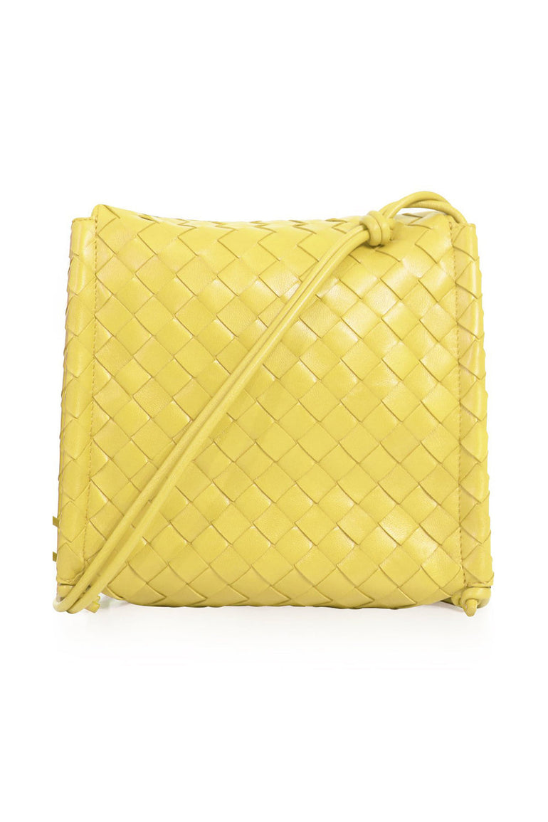 BOTTEGA VENETA BAGS BROWN SMALL BV FOLD BAG CORN