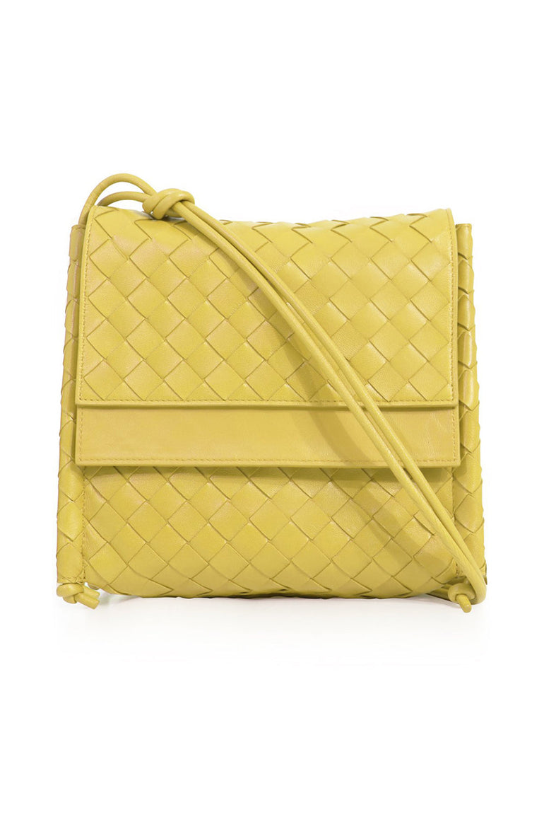 BOTTEGA VENETA BAGS BROWN SMALL BV FOLD BAG CORN