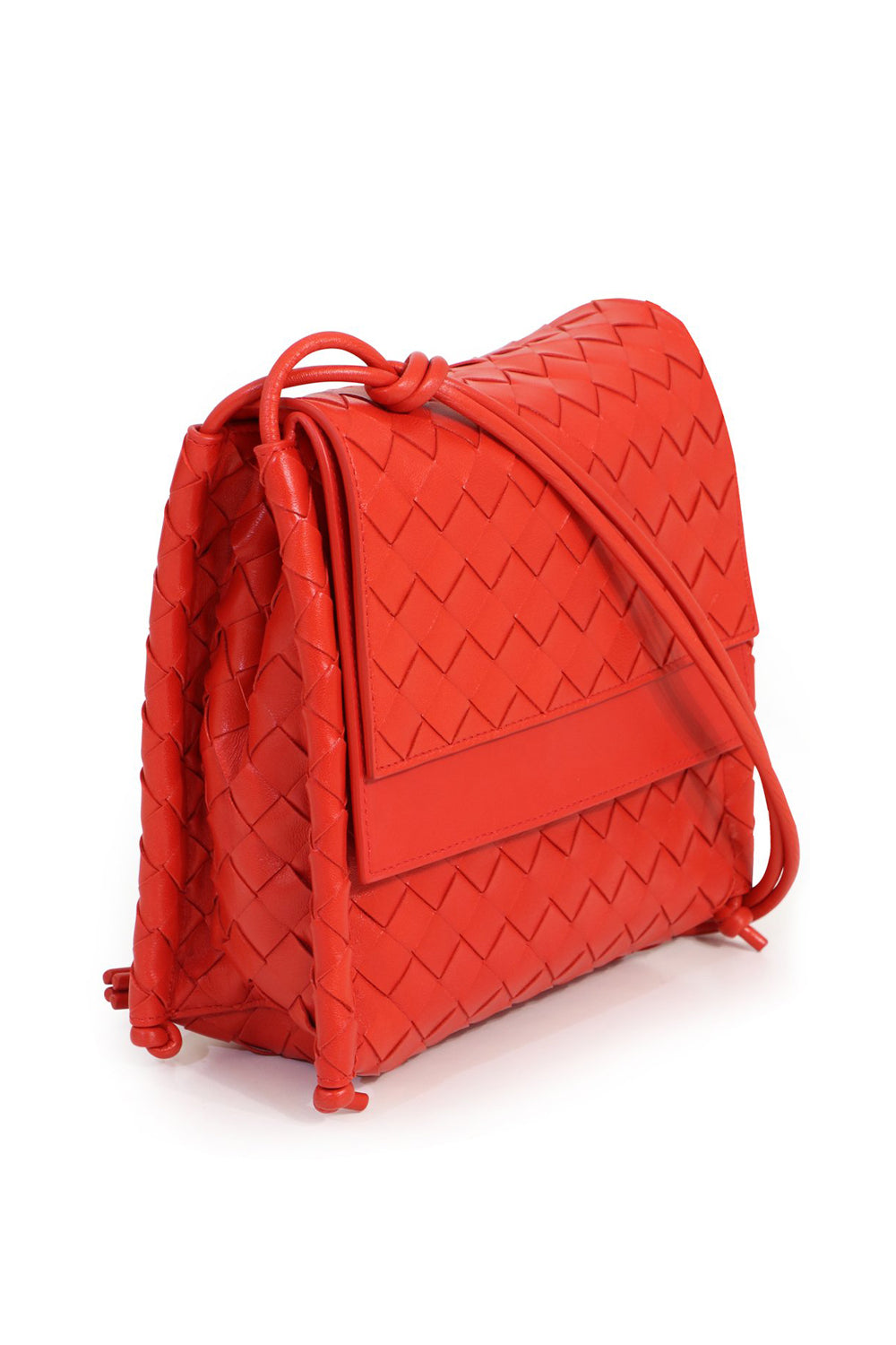 BOTTEGA VENETA BAGS RED SMALL BV FOLD BAG NAIL POLISH