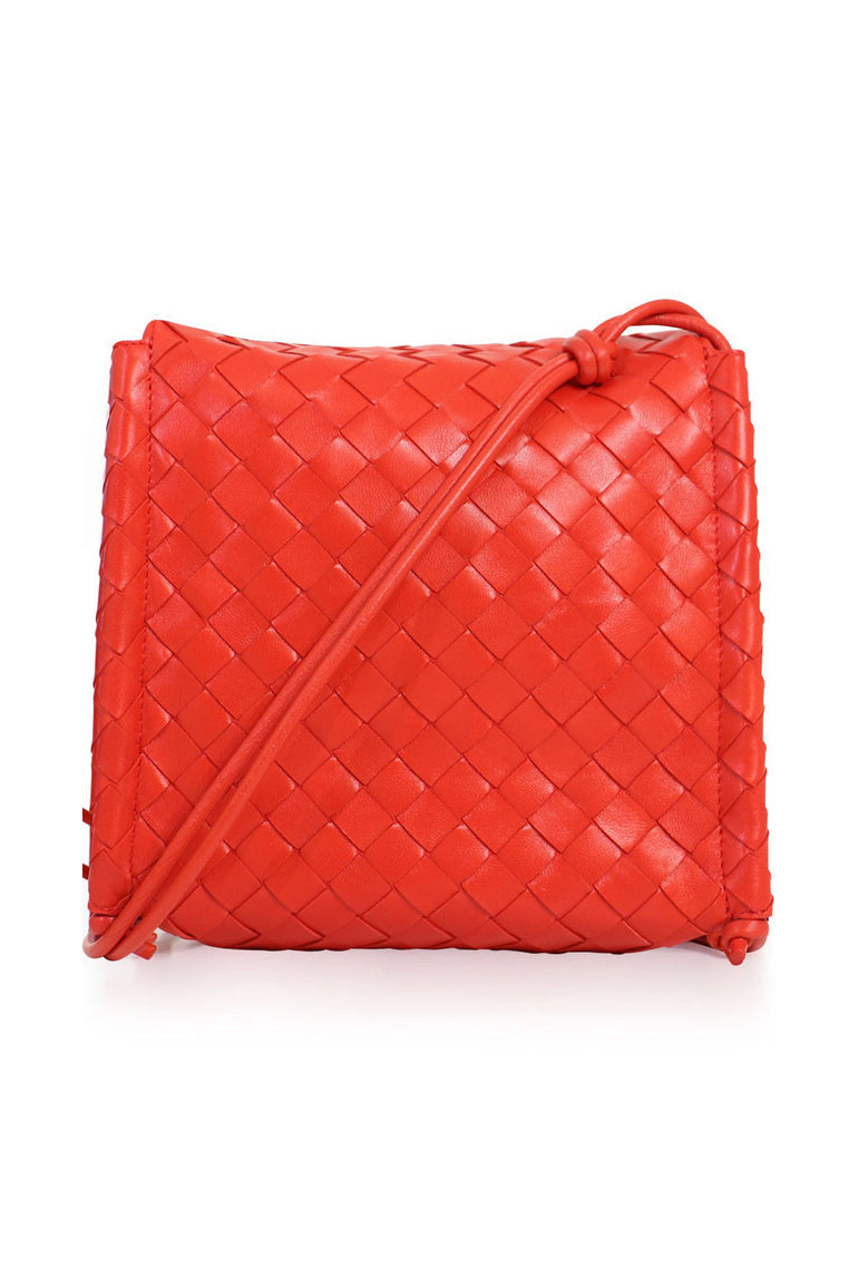BOTTEGA VENETA BAGS RED SMALL BV FOLD BAG NAIL POLISH