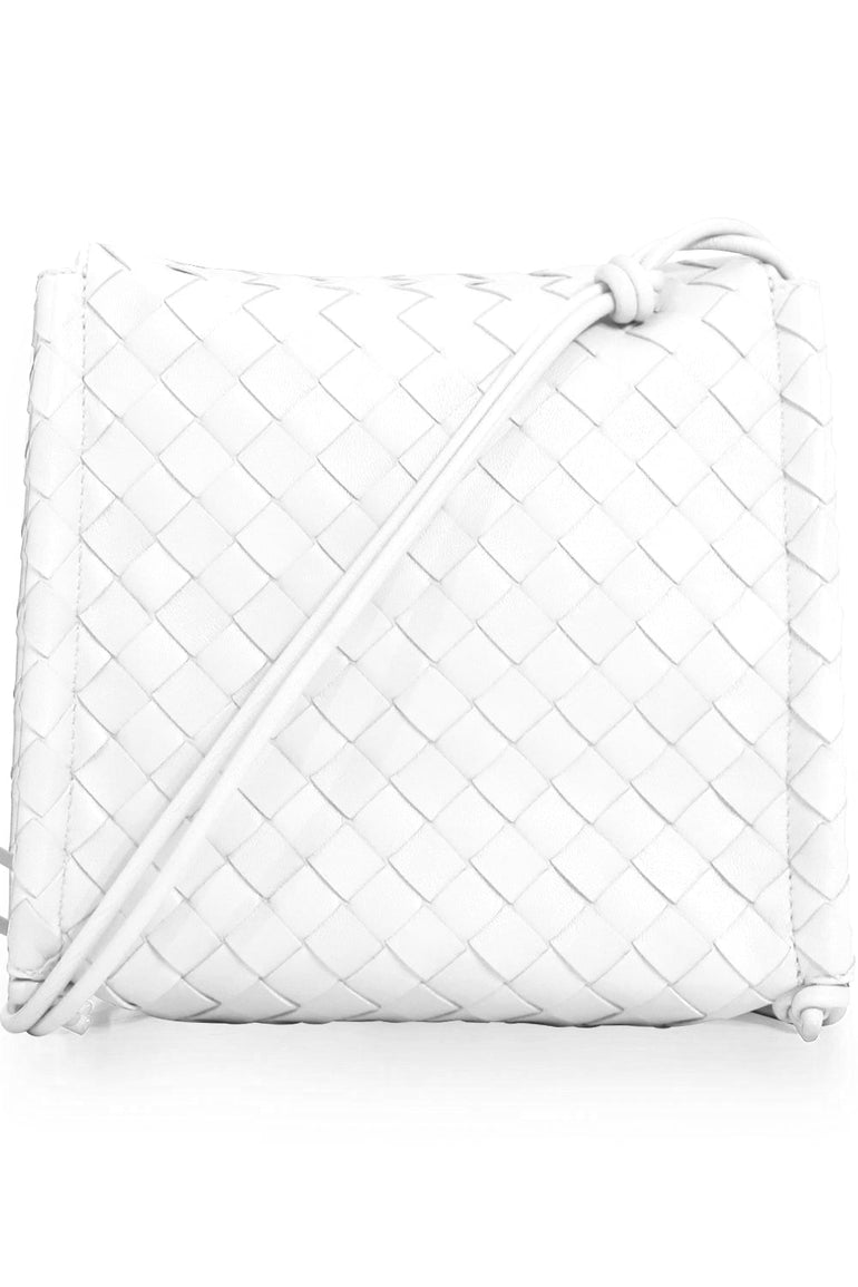 BOTTEGA VENETA BAGS WHITE SMALL BV FOLD BAG WHITE