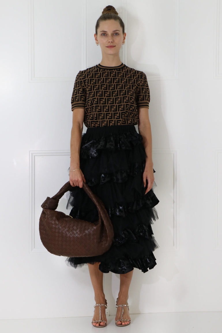 BOTTEGA VENETA BAGS GOLD SMALL JODIE BAG WOVEN LEATHER BARK