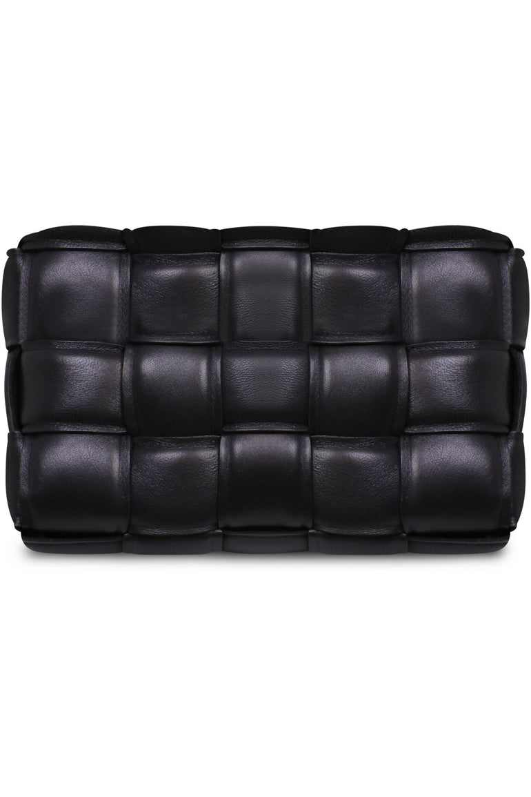 BOTTEGA VENETA BAGS MULTI SMALL PADDED CASSETTE BAG | BLACK/GOLD