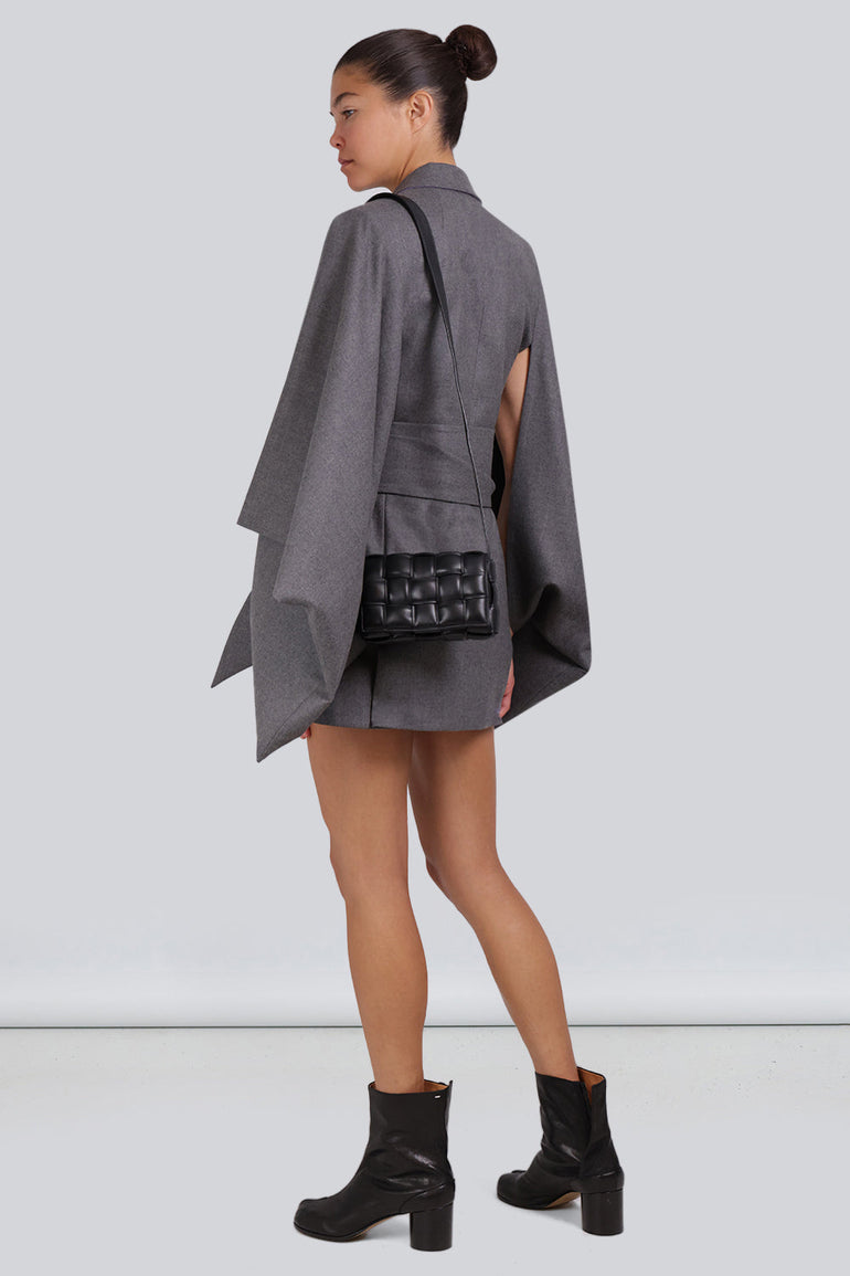 BOTTEGA VENETA BAGS MULTI SMALL PADDED CASSETTE BAG | BLACK/GOLD