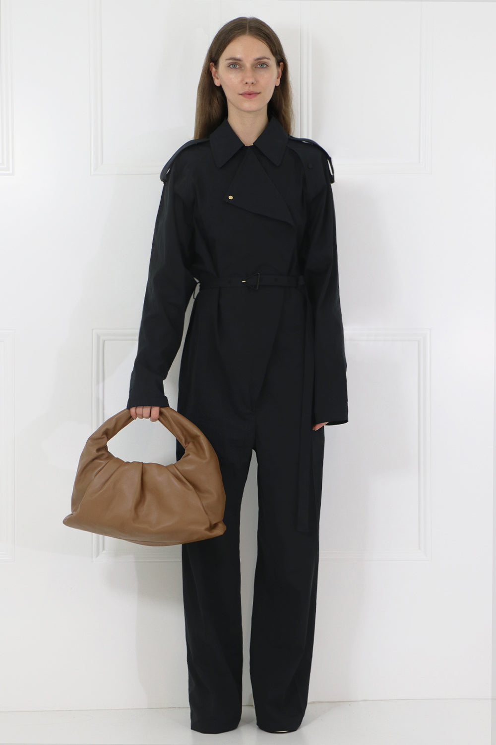 BOTTEGA VENETA BAGS GOLD SMALL SHOULDER BAG CAMMELLO