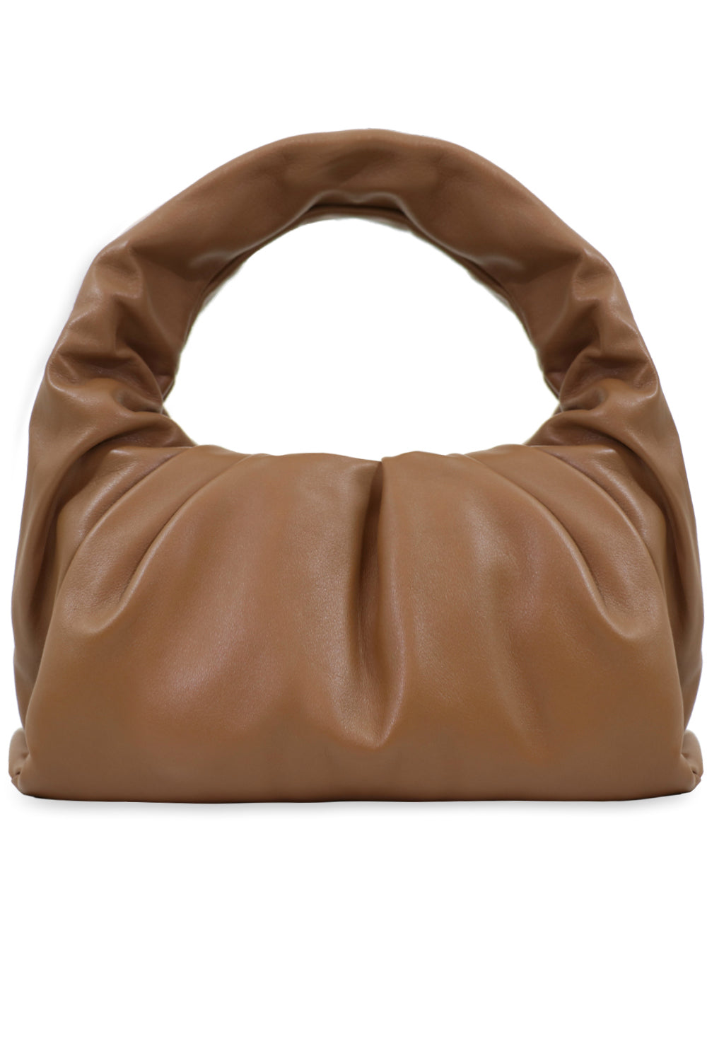 BOTTEGA VENETA BAGS GOLD SMALL SHOULDER BAG CAMMELLO