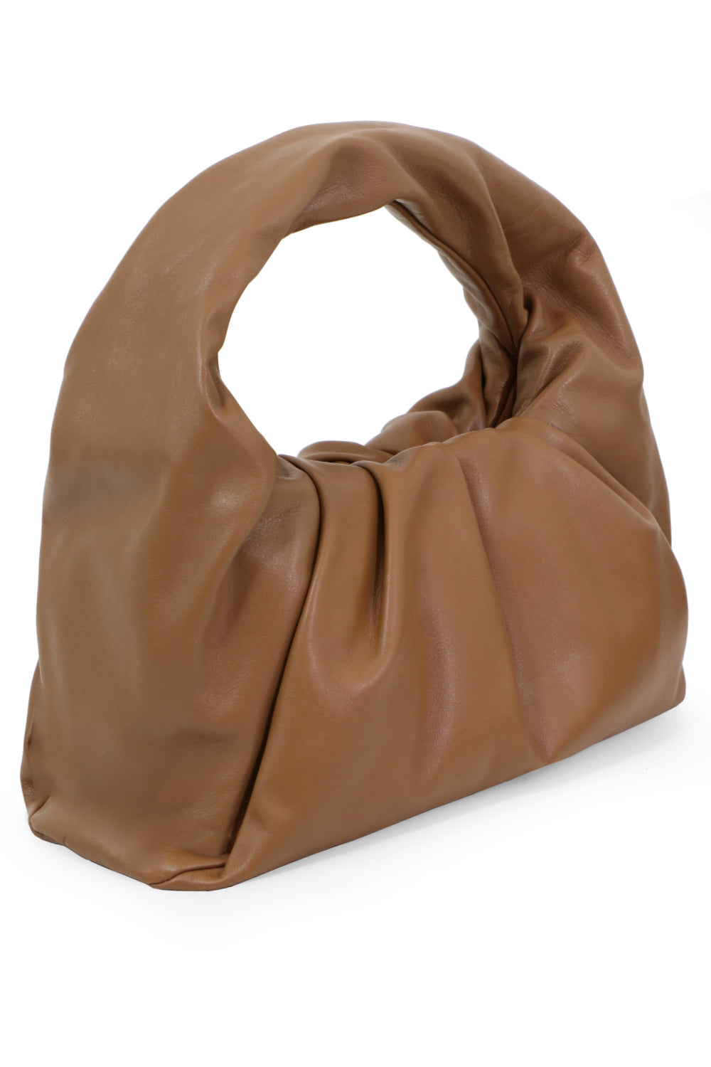 BOTTEGA VENETA BAGS GOLD SMALL SHOULDER BAG CAMMELLO