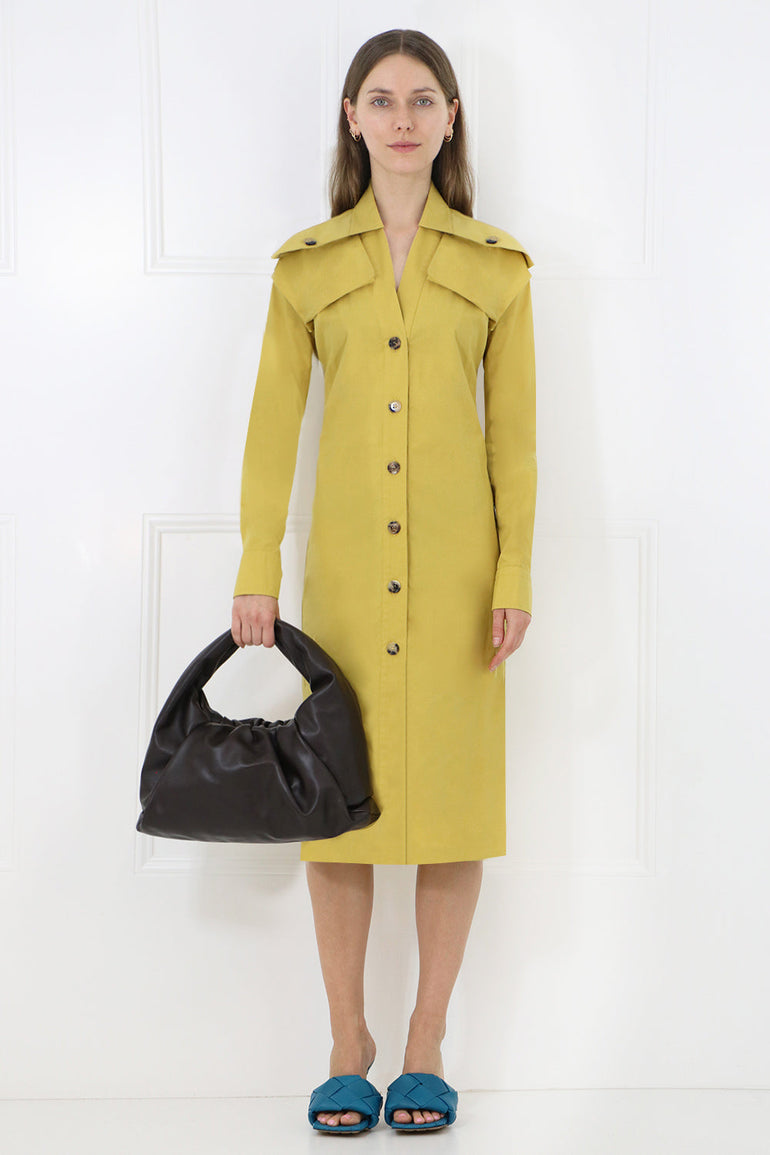 BOTTEGA VENETA BAGS GOLD SMALL SHOULDER BAG FONDENTE