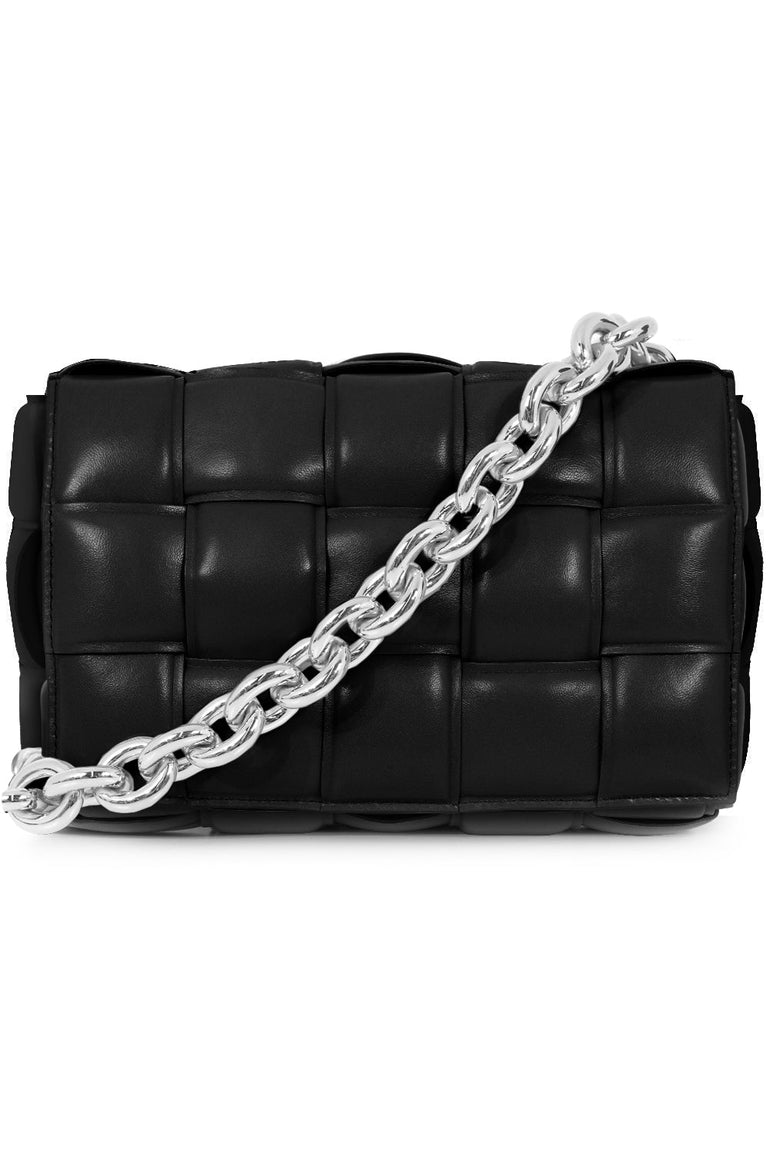 BOTTEGA VENETA BAGS BLACK THE CHAIN CASSETTE BAG BLACK