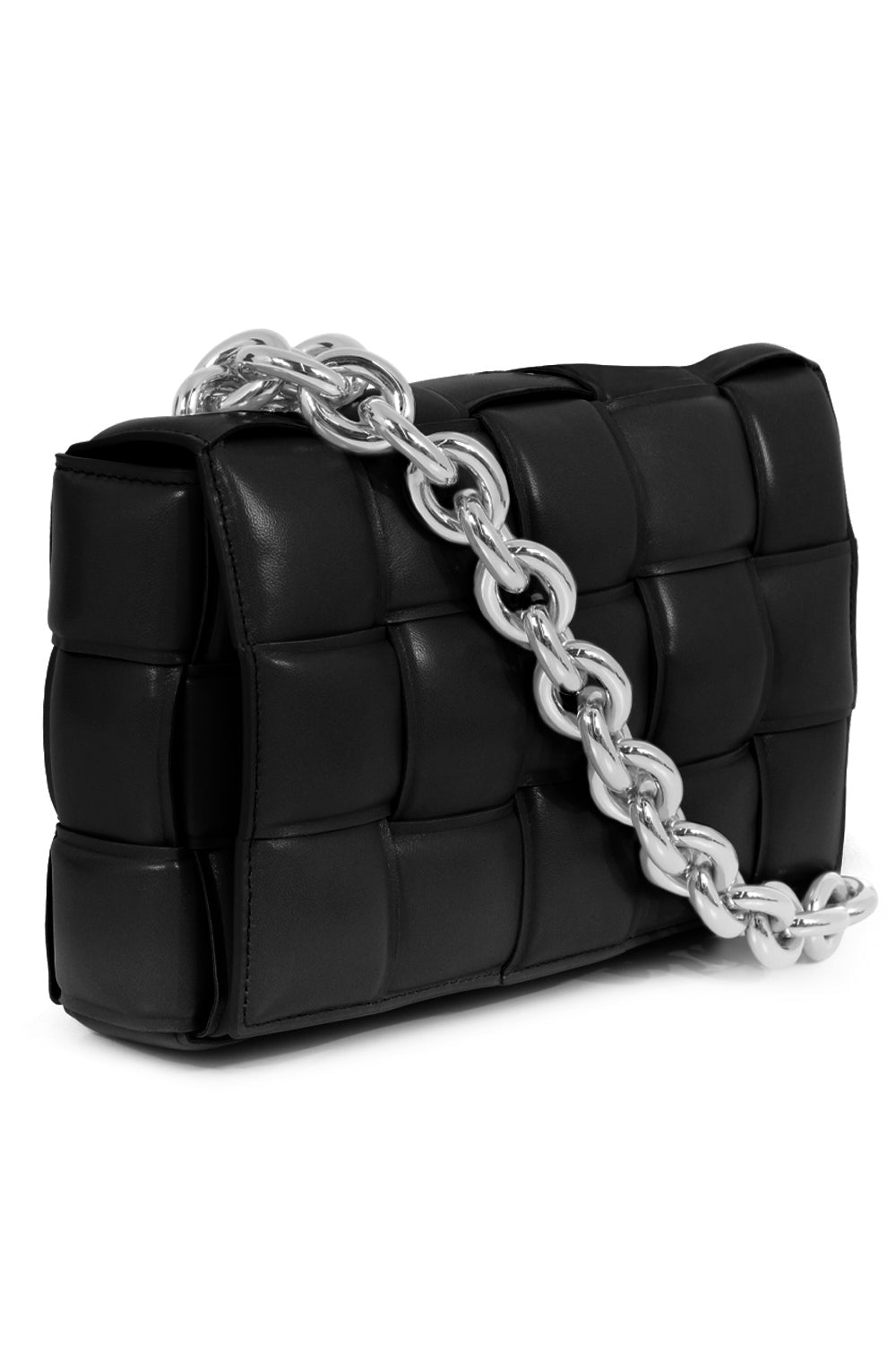 BOTTEGA VENETA BAGS BLACK THE CHAIN CASSETTE BAG BLACK