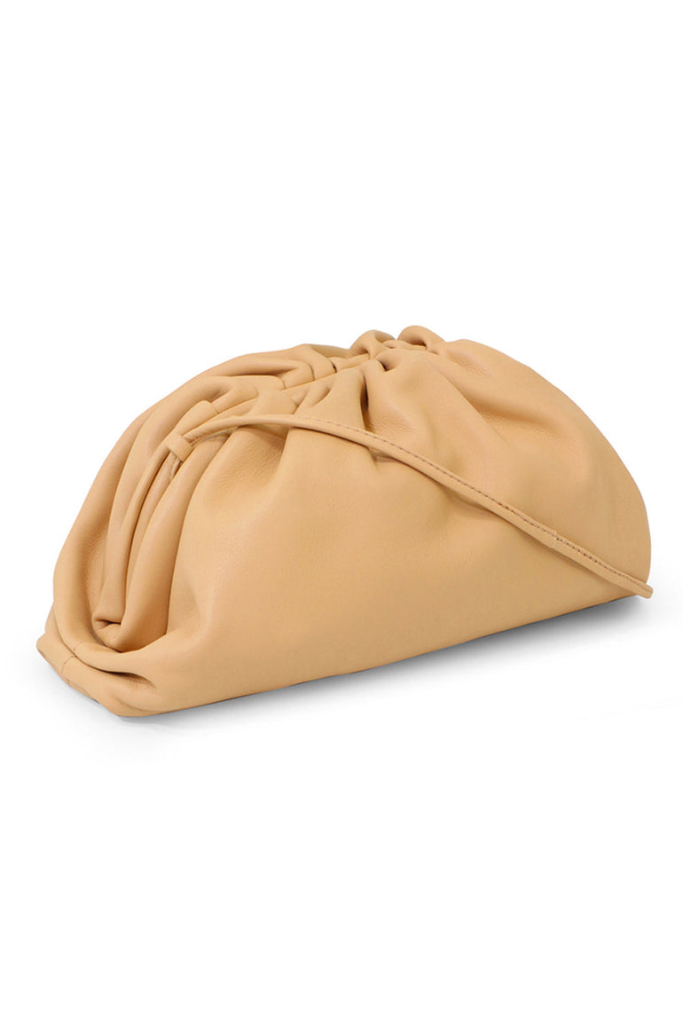 BOTTEGA VENETA BAGS BEIGE THE POUCH 20 SMOOTH LEATHER NUDE