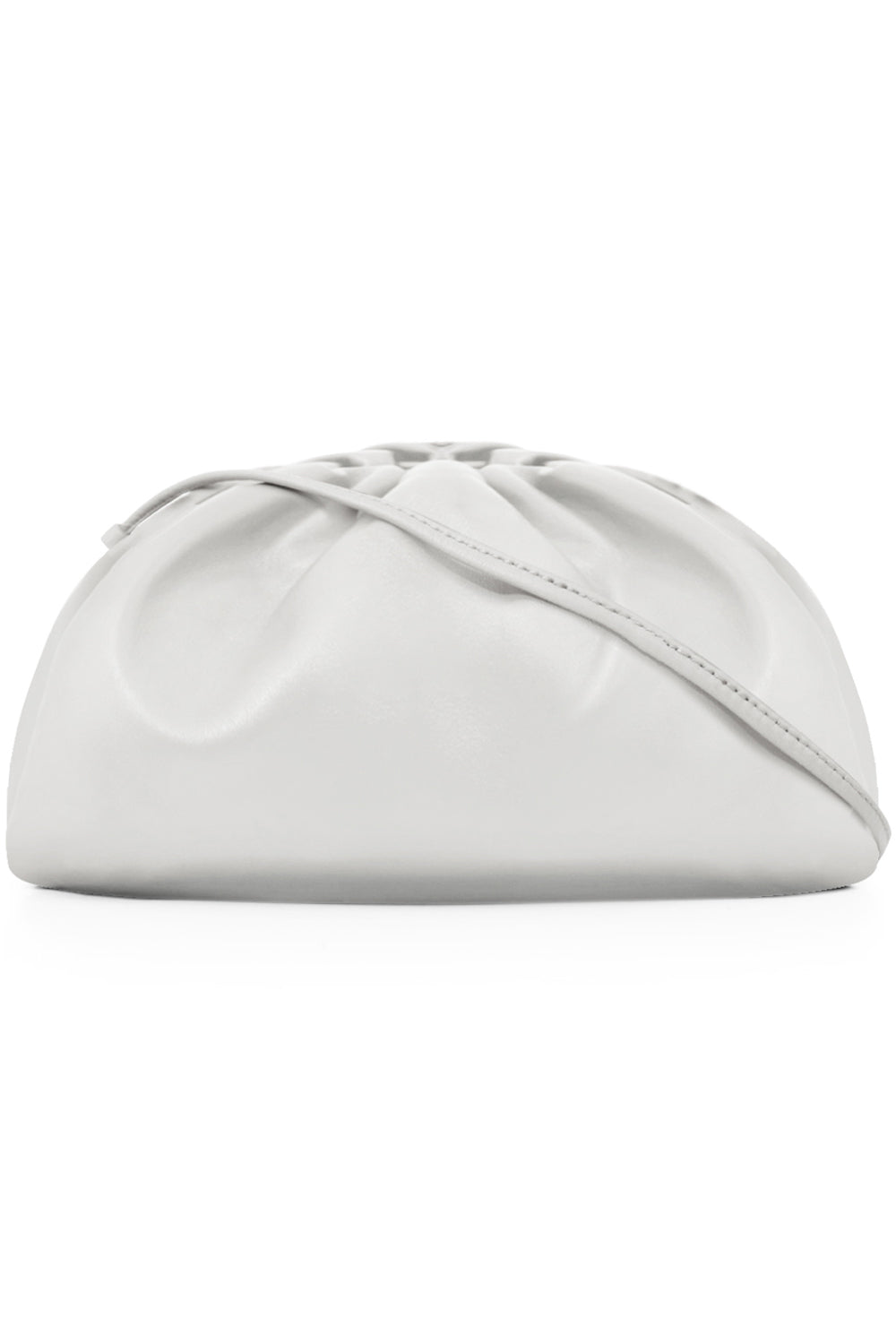 BOTTEGA VENETA BAGS GOLD THE POUCH 20 SMOOTH LEATHER PLASTER
