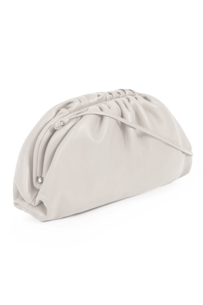 BOTTEGA VENETA BAGS MULTI THE POUCH 20 SMOOTH LEATHER WHITE