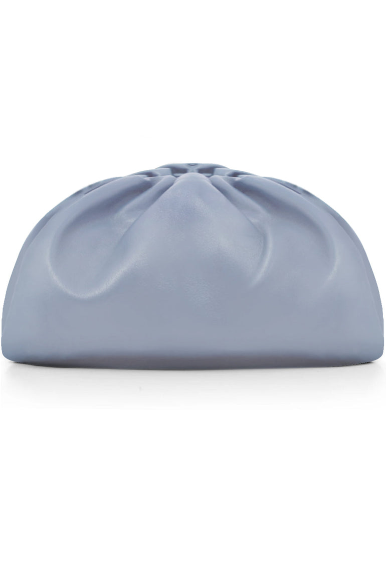BOTTEGA VENETA BAGS BLUE THE POUCH SMOOTH LEATHER ICE BLUE