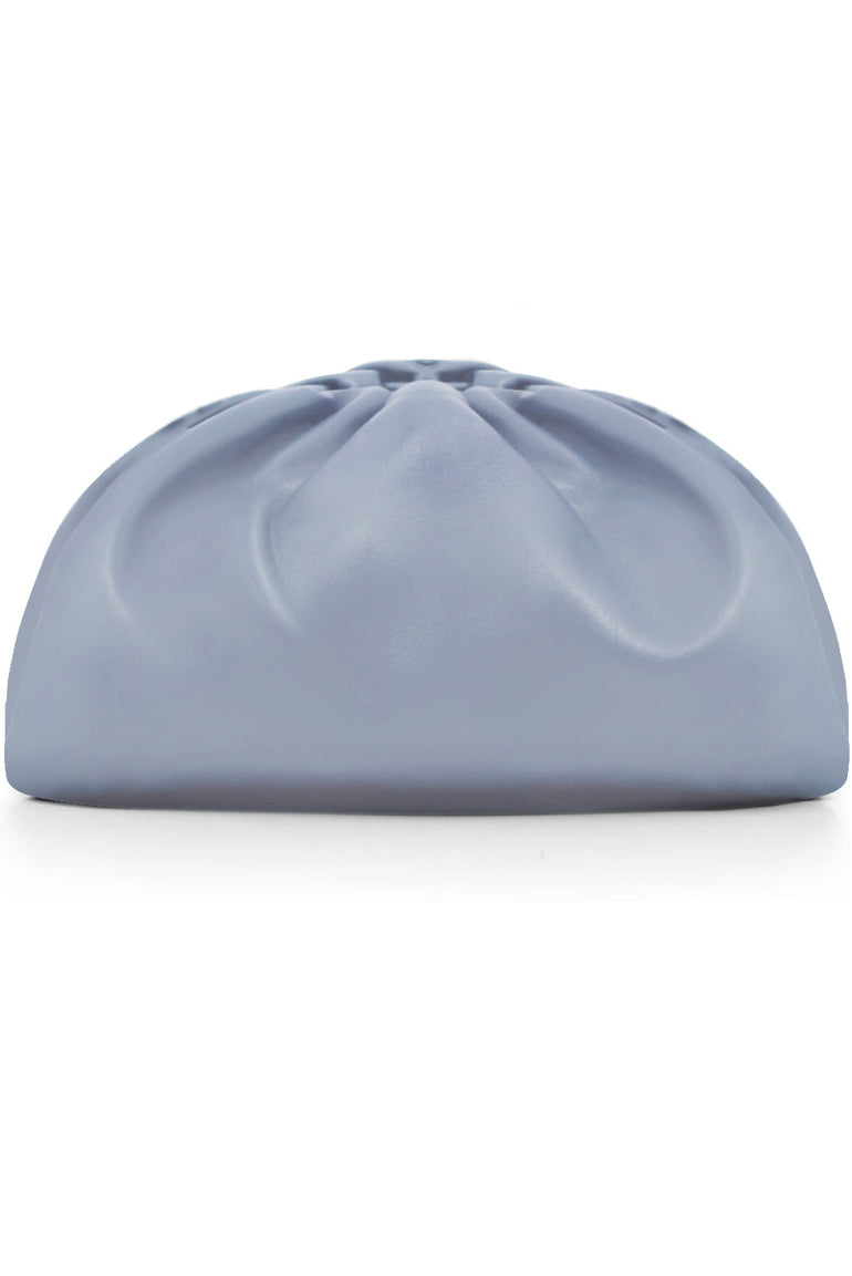 BOTTEGA VENETA BAGS BLUE THE POUCH SMOOTH LEATHER ICE BLUE