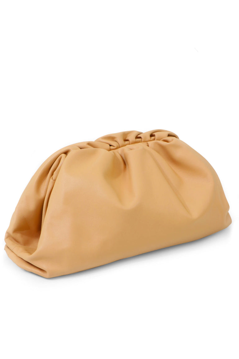 BOTTEGA VENETA BAGS BEIGE THE POUCH SMOOTH LEATHER NUDE