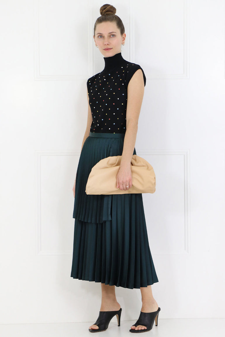 BOTTEGA VENETA BAGS BEIGE THE POUCH SMOOTH LEATHER NUDE