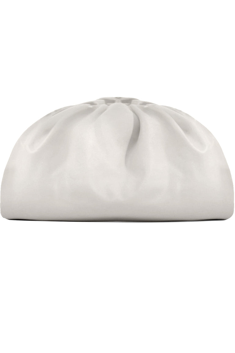 BOTTEGA VENETA BAGS GOLD THE POUCH SMOOTH LEATHER PLASTER