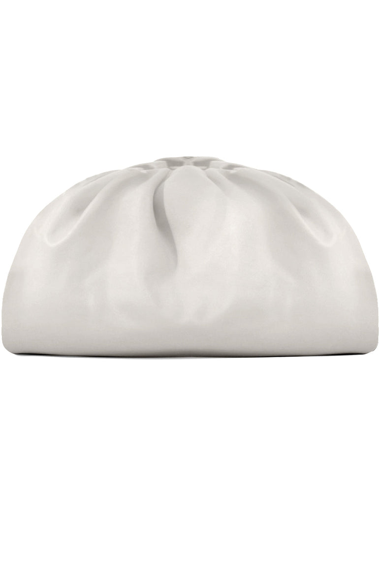 BOTTEGA VENETA BAGS GOLD THE POUCH SMOOTH LEATHER PLASTER