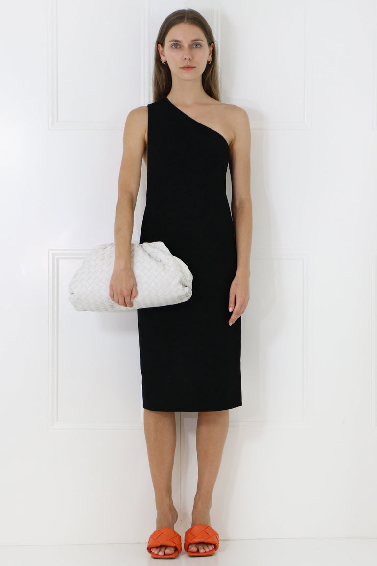 BOTTEGA VENETA BAGS WHITE THE POUCH WOVEN LEATHER WHITE