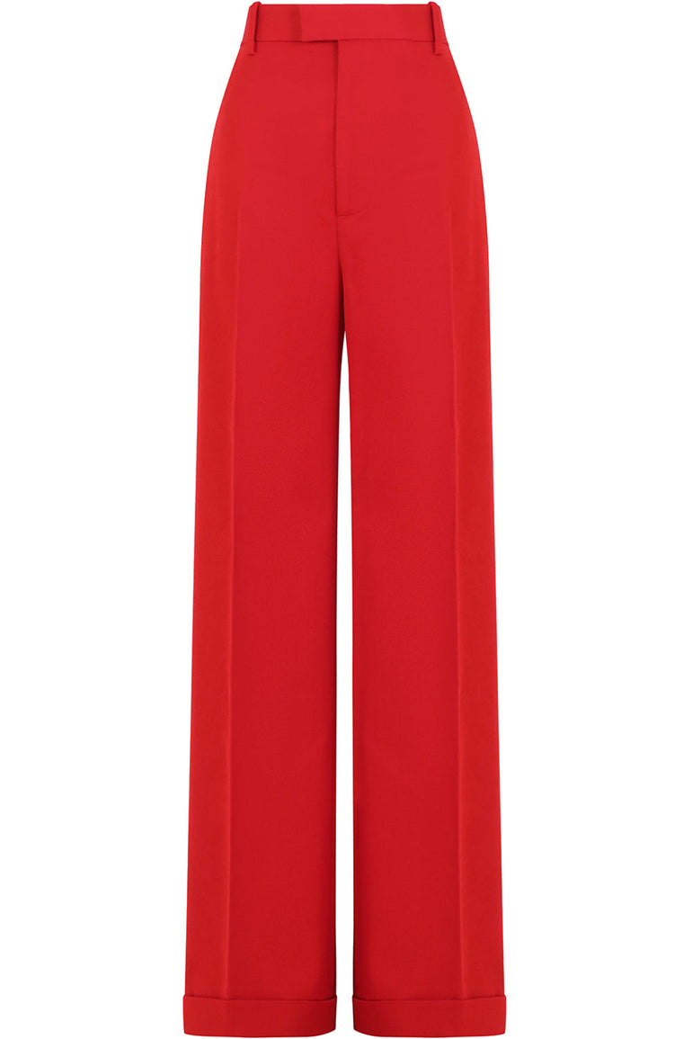 BOTTEGA VENETA BAGS WIDE LEG PANTS LIPSTICK