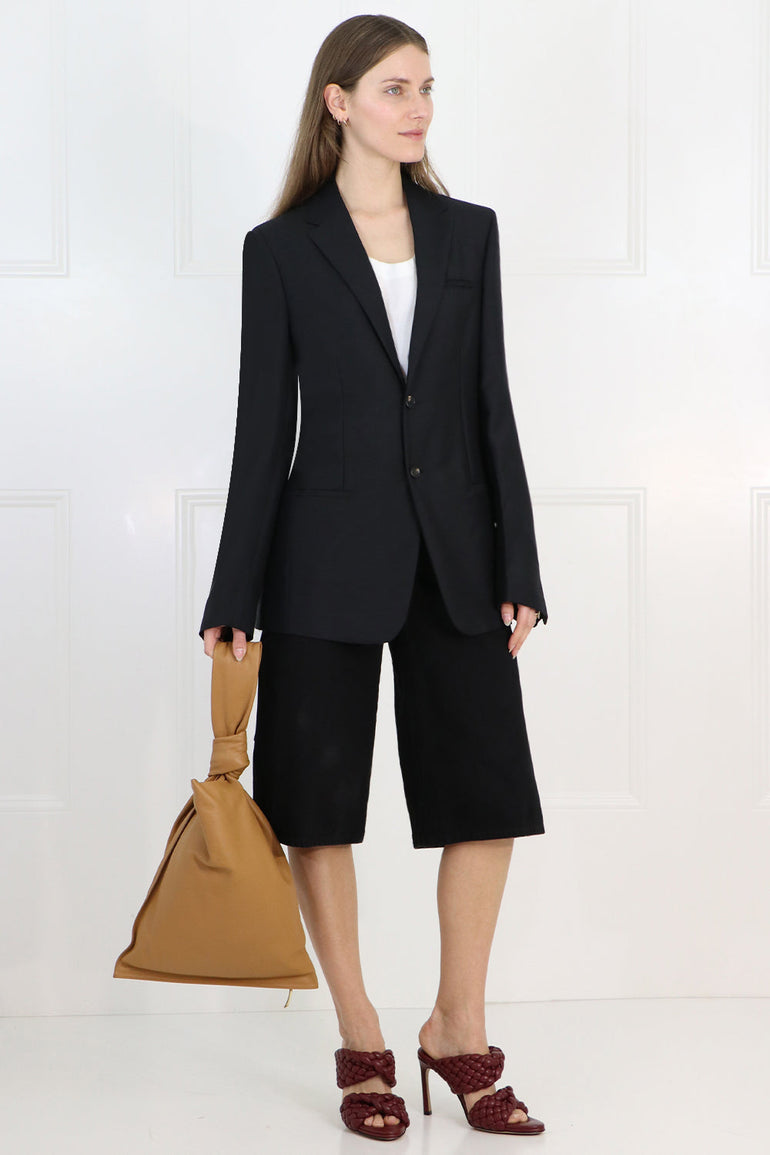 BOTTEGA VENETA RTW CLASSIC OVERSIZED BLAZER BLACK