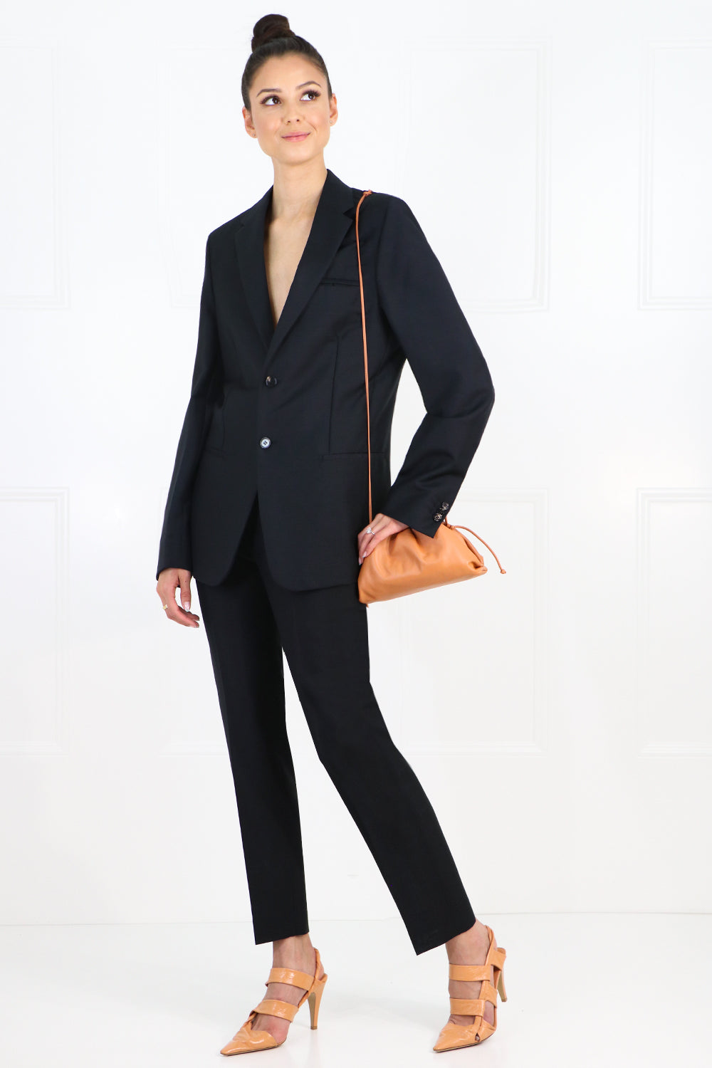 BOTTEGA VENETA RTW CLASSIC OVERSIZED BLAZER BLACK