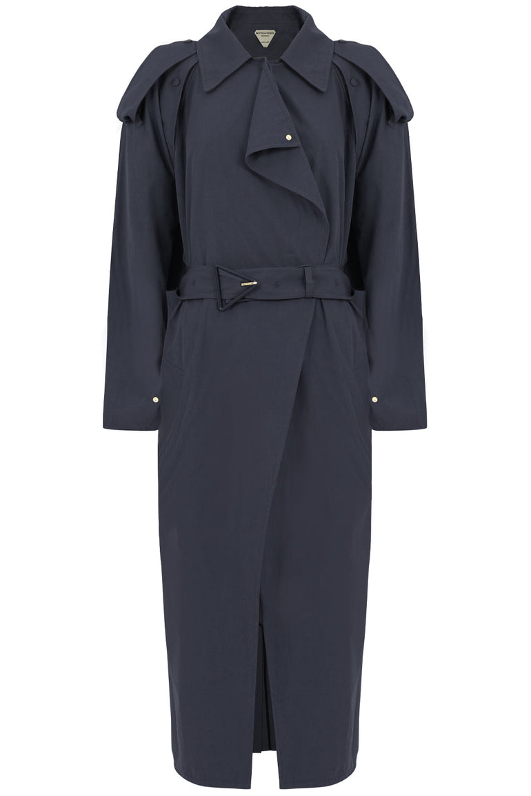 BOTTEGA VENETA RTW CLASSIC TRENCH COAT OFF BLACK
