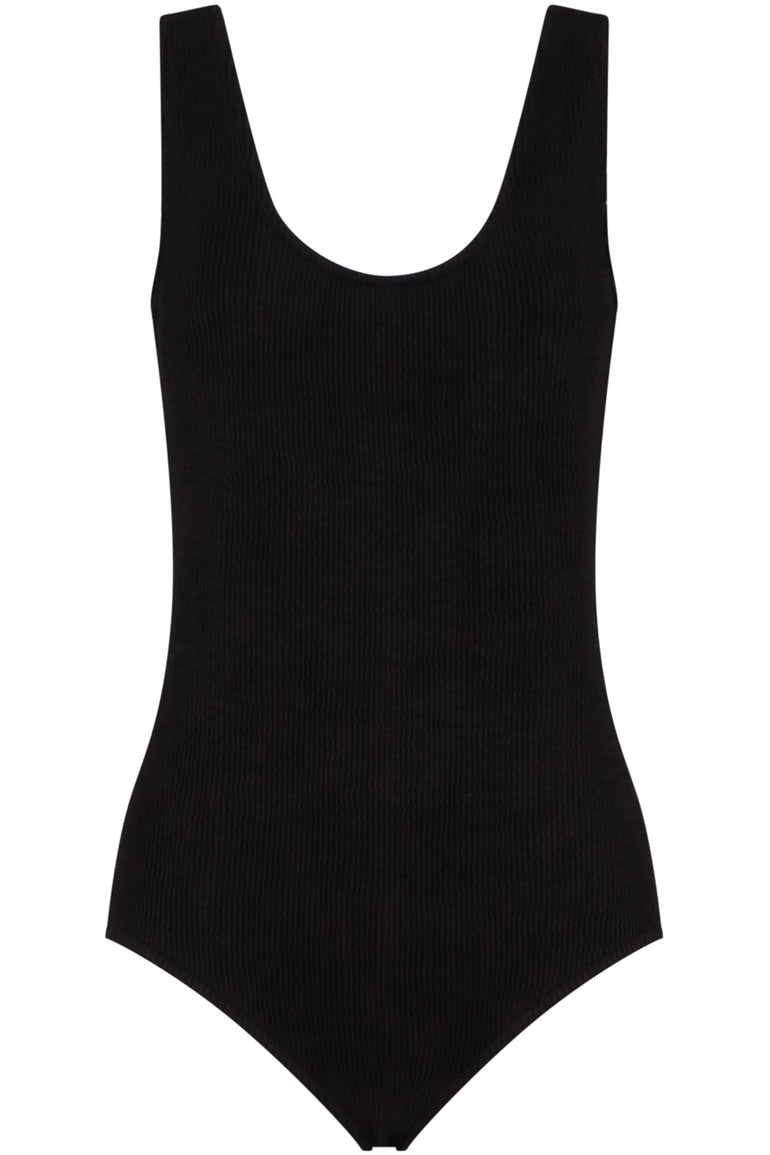 BOTTEGA VENETA RTW ONE PIECE CRINKLED SWIMSUIT BLACK