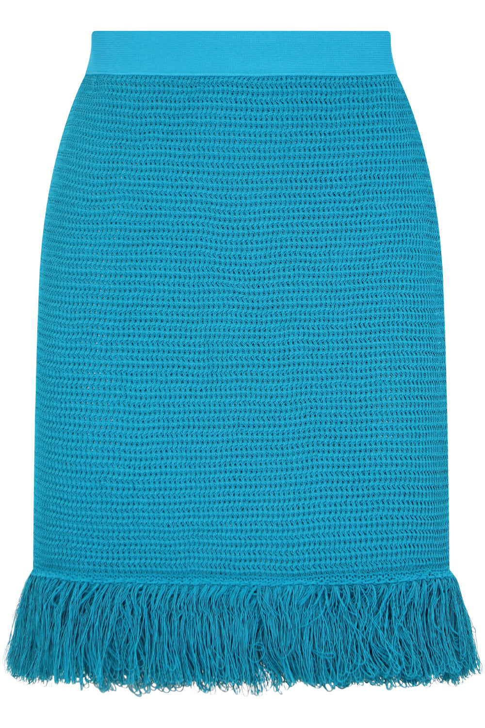 BOTTEGA VENETA RTW RACKED MESH MINI SKIRT DUCK GREEN