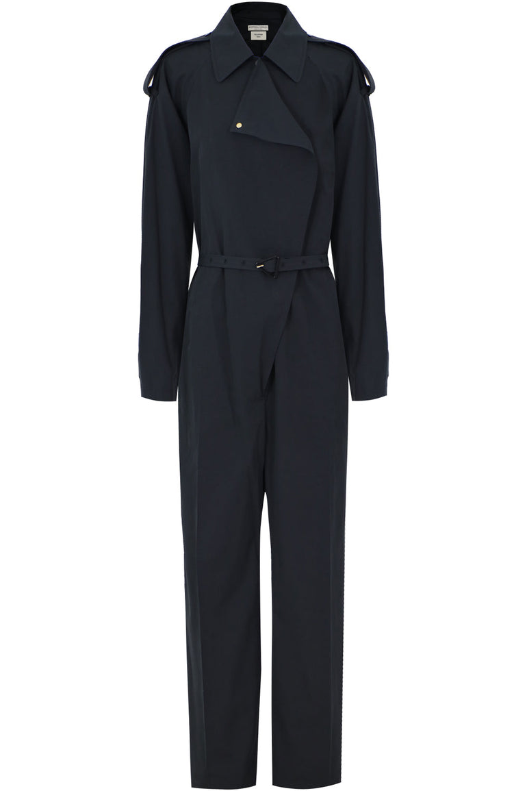 BOTTEGA VENETA RTW RELAXED FIT BOILERSUIT L/S BLACK