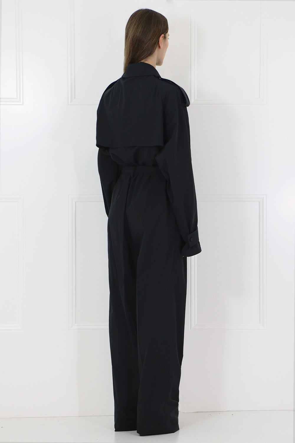 BOTTEGA VENETA RTW RELAXED FIT BOILERSUIT L/S BLACK