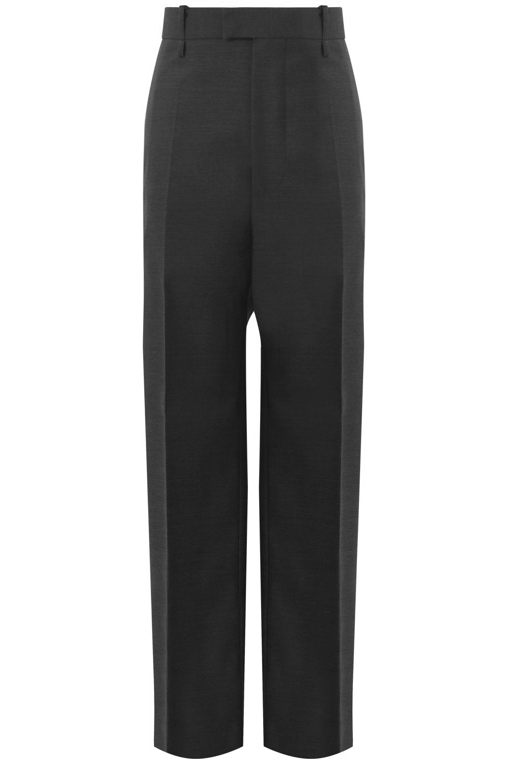 BOTTEGA VENETA RTW RELAXED FIT TROUSERS CHARCOAL