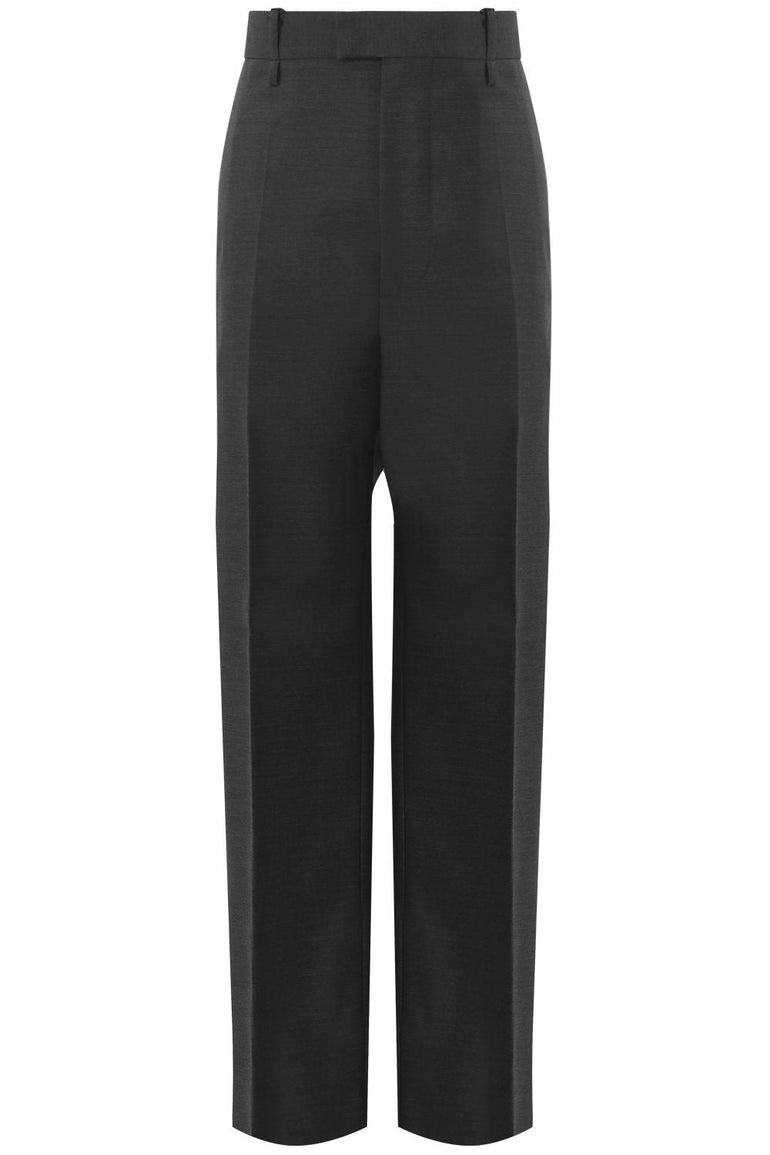 BOTTEGA VENETA RTW RELAXED FIT TROUSERS CHARCOAL