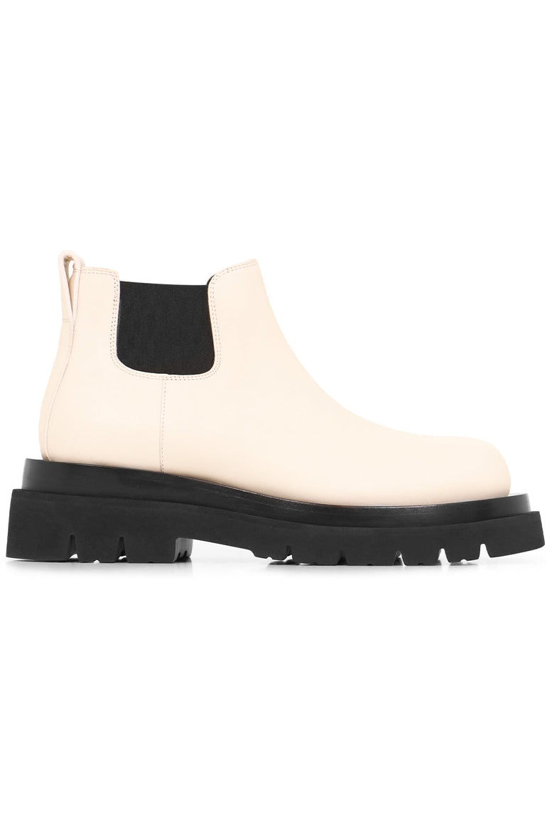 BOTTEGA VENETA SHOES LUG ANKLE BOOTS 55MM SEA SALT