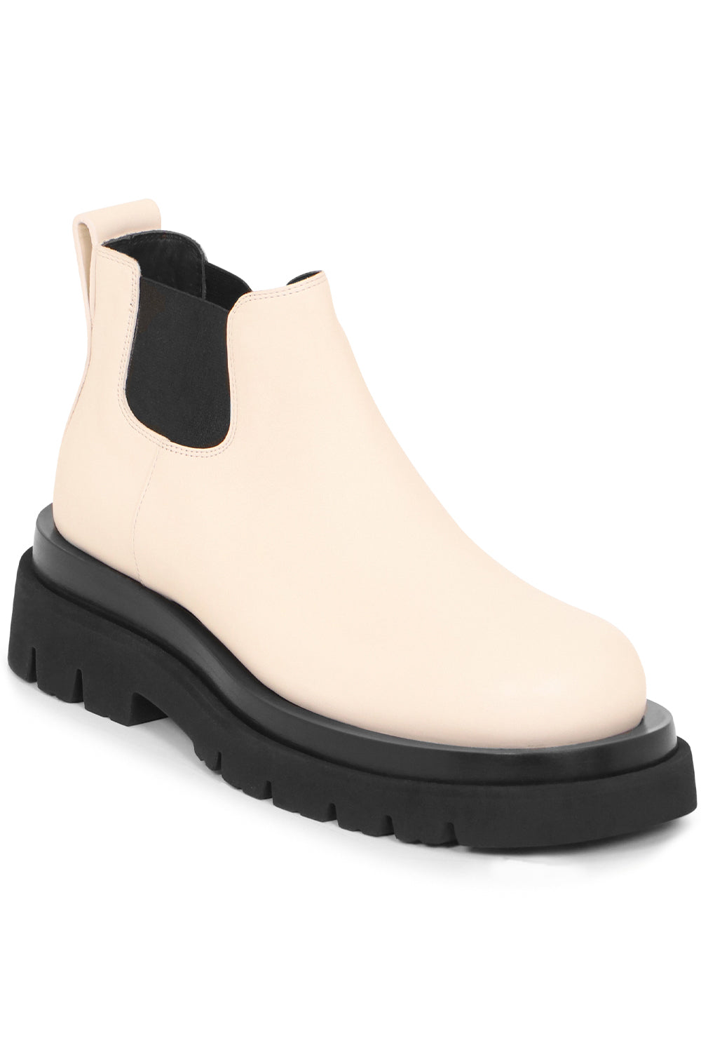 BOTTEGA VENETA SHOES LUG ANKLE BOOTS 55MM SEA SALT