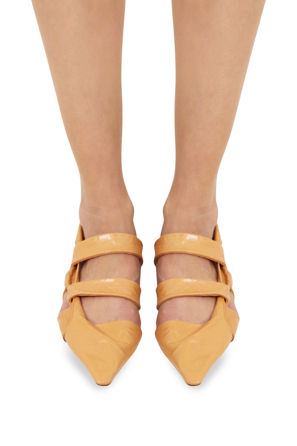 BOTTEGA VENETA SHOES POINT TWISTED STRAP 30MM SLINGBACK | CLAY