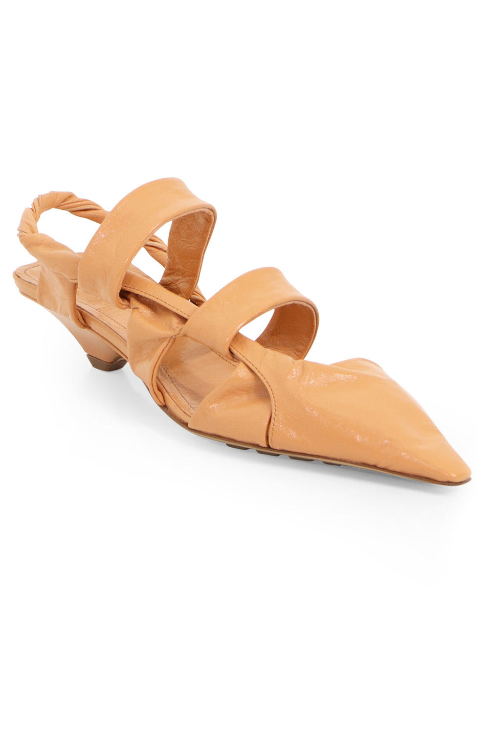 BOTTEGA VENETA SHOES POINT TWISTED STRAP 30MM SLINGBACK | CLAY