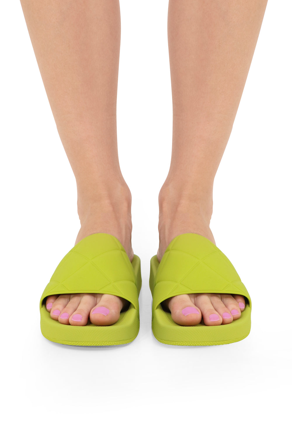 BOTTEGA VENETA SHOES SLIDER SANDALS KIWI