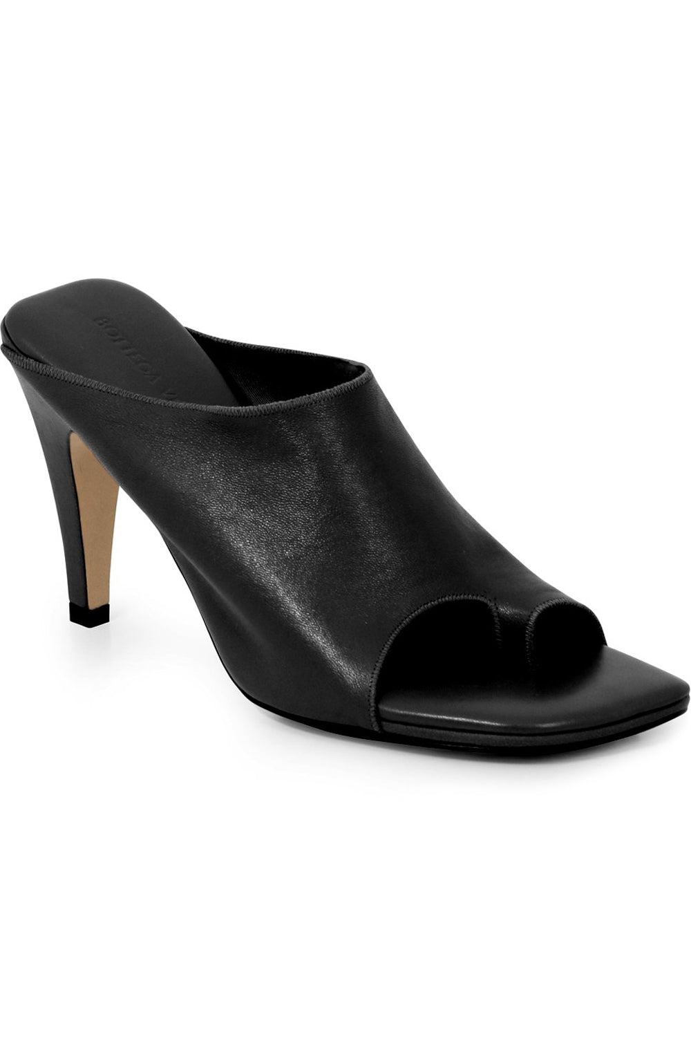 BOTTEGA VENETA SHOES THONG MULE 90MM BLACK