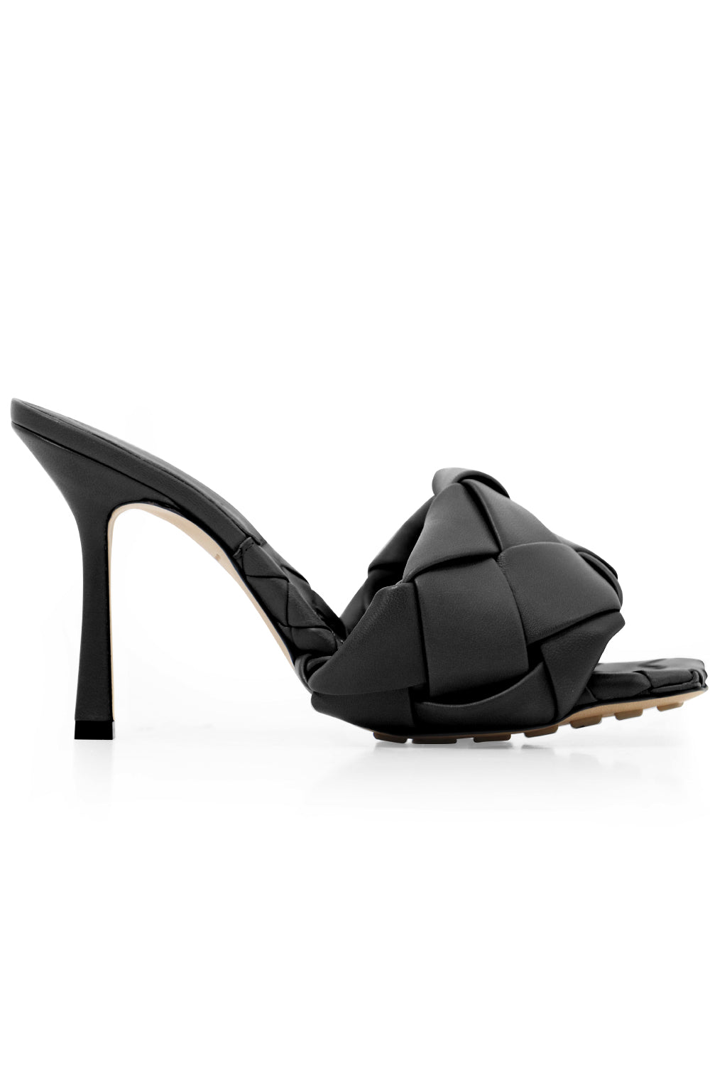 BOTTEGA VENETA SHOES WOVEN LIDO MULE 90MM BLACK