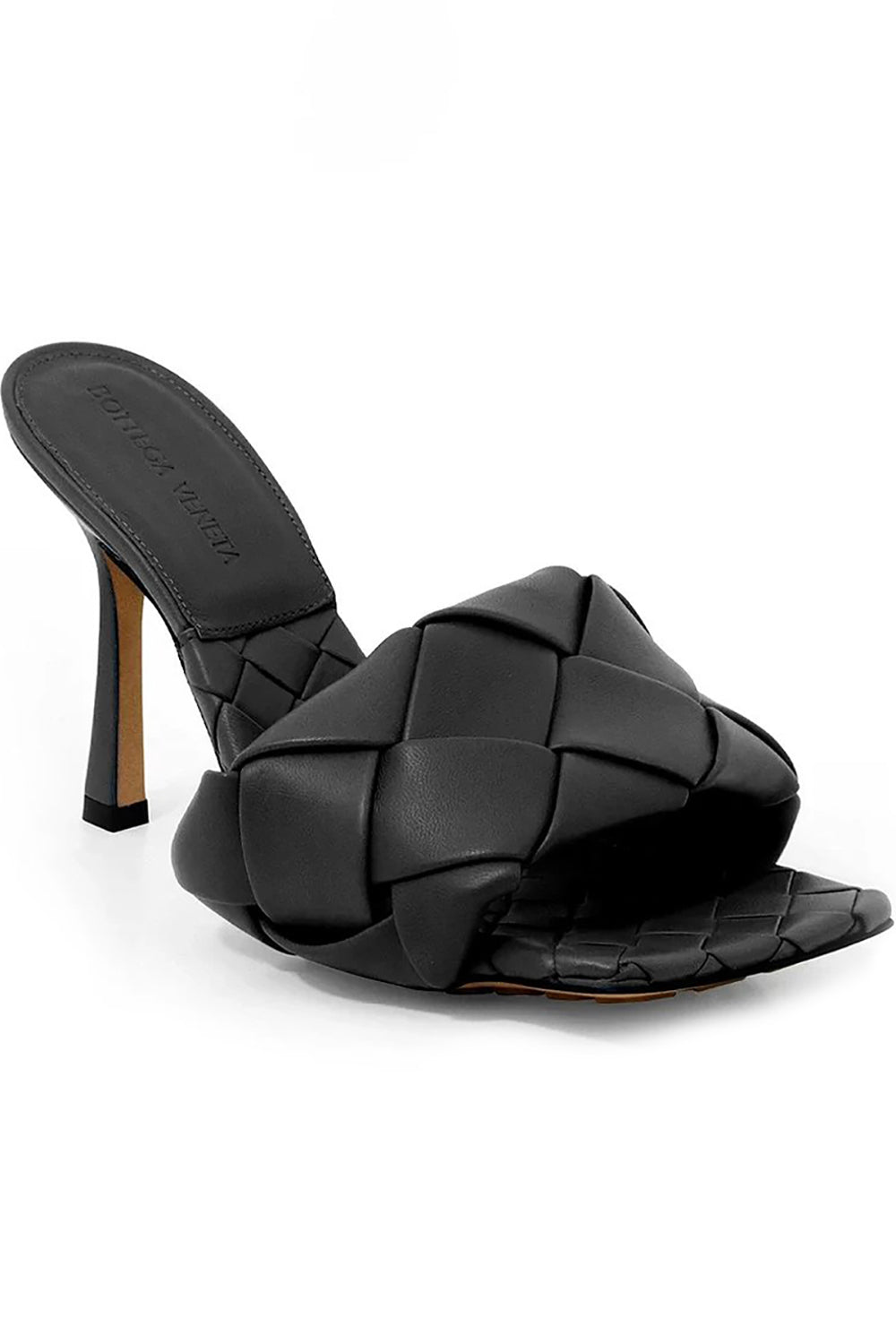 BOTTEGA VENETA SHOES WOVEN LIDO MULE 90MM BLACK