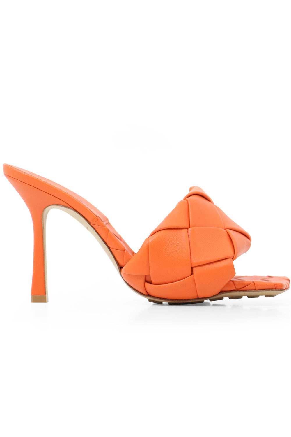 BOTTEGA VENETA SHOES WOVEN LIDO MULE 90MM CORAL